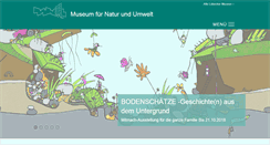 Desktop Screenshot of museum-fuer-natur-und-umwelt.de