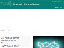 Tablet Screenshot of museum-fuer-natur-und-umwelt.de